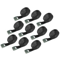 Umreifungsgurt, LC 400 daN, 2 m, 25 mm, mit Klemmschloss, schwarz, 10 Stück Umreifungsgurt, LC 400 daN, 2 m, 25 mm, mit Klemmschloss, schwarz, 10 Stück