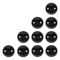 Zurrplatte, Aluminium, rund, 1 Haltepunkt, schwarz eloxiert, 10erSet Zurrplatte, Aluminium, rund, 1 Haltepunkt, schwarz eloxiert, 10erSet