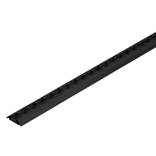 Airlineschiene, Halbrundprofil Premium light, schwarz eloxiert, Länge 3 m