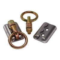 Zurrpunkt-Set III Airlineschienensystem 4-teilig, mit Zurrplatte 2 Haltepunkte Zurrpunkt-Set III Airlineschienensystem 4-teilig, mit Zurrplatte 2 Haltepunkte