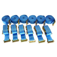 Spanngurt / Zurrgurt, LC 750/1500 daN, 5 m, 50 mm, 2-teilig, Beschlag f. Kombi-Zurrschiene - 6er Set Spanngurt / Zurrgurt, LC 750/1500 daN, 5 m, 50 mm, 2-teilig, Beschlag f. Kombi-Zurrschiene - 6er Set