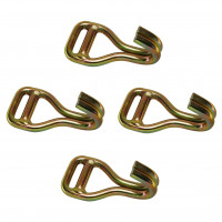 Spitzhakenschnalle für 50 mm Gurtband, LC 2500 daN, Bruchkraft 5000 daN im 4er Set Spitzhakenschnalle für 50 mm Gurtband, LC 2500 daN, Bruchkraft 5000 daN im 4er Set