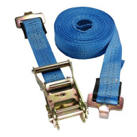 Spanngurt / Zurrgurt, LC 1000/2000 daN, 6 m, 35 mm, 2-teilig, Rundlochbeschlag 20 mm Spanngurt / Zurrgurt, LC 1000/2000 daN, 6 m, 35 mm, 2-teilig, Rundlochbeschlag 20 mm