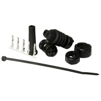 ASPÖCK Verbinderset 5-pol. Bajonett, Buchse, schwarz, 12 V, 2 Tüllen - 13-0546-044 ASPÖCK Verbinderset 5-pol. Bajonett, Buchse, schwarz, 12 V, 2 Tüllen - 13-0546-044