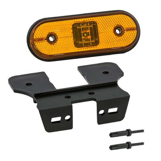 ASPÖCK Unipoint LED, 24 V, SML, o.Kabel, m.Spreiznieten, 90°Winkel (C) - 21-2000-014