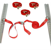 Spanngurt / Zurrgurt, LC 300 daN, 5m, 25mm, Klemmschloss, Endbeschlag mit Ring, 4er Set Spanngurt / Zurrgurt, LC 300 daN, 5m, 25mm, Klemmschloss, Endbeschlag mit Ring, 4er Set