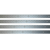 Airlineschiene, Vierkantprofil, eloxiert, Länge 1 m, vorgebohrt, 4er Set Airlineschiene, Vierkantprofil, eloxiert, Länge 1 m, vorgebohrt, 4er Set