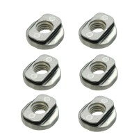 6 x Zurrschienenmutter M8 mit O-Ring, Edelstahl, Schraubfitting f. Airlineschienen 6 x Zurrschienenmutter M8 mit O-Ring, Edelstahl, Schraubfitting f. Airlineschienen