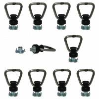 Einschraubfitting Zurrpunkt M8 Gewinde inkl. Einschlagmutter LC 500 daN - 10 Stück Einschraubfitting Zurrpunkt M8 Gewinde inkl. Einschlagmutter LC 500 daN - 10 Stück