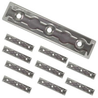 Zurrplatte, eckig, 5 Haltepunkte, 10er Set Zurrplatte, eckig, 5 Haltepunkte, 10er Set