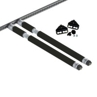 Airline-Beam - Sperrbalken für Airlineschienen 1100 - 1660 mm - 2er Set inkl. Parkhalterung Airline-Beam - Sperrbalken für Airlineschienen 1100 - 1660 mm - 2er Set inkl. Parkhalterung