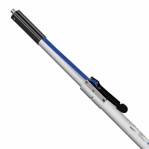 SAM 55 Profi Klemmbalken 1850-2300 mm, oben Vollbolzen 19 mm, unten Gummifuß blau eckig - 2er Set