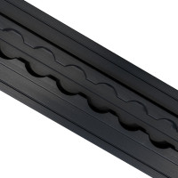 Airlineschiene, Flachprofil, schwarz eloxiert, Länge 1,5 m Airlineschiene, Flachprofil, schwarz eloxiert, Länge 1,5 m