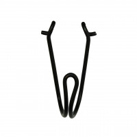 Haken für Endbeschlag für Airlineschienen, 50 daN, schwarz, 10 Stück Haken für Endbeschlag für Airlineschienen, 50 daN, schwarz, 10 Stück