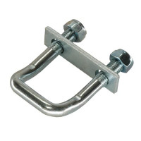 Zurrbügel, U-Bügel 150° abgewinkelt, mit Platte und M 12 Muttern, LC 2000 daN, 4er Set Zurrbügel, U-Bügel 150° abgewinkelt, mit Platte und M 12 Muttern, LC 2000 daN, 4er Set