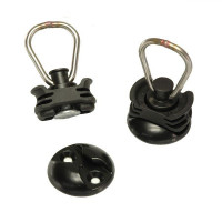 Zurrpunkt-Set VI Airlineschienensystem 4-teilig, Automotive Fitting & schwarze Zurrplatte Zurrpunkt-Set VI Airlineschienensystem 4-teilig, Automotive Fitting & schwarze Zurrplatte