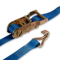 Zurrgurt 25 mm, 3 m, 2-teilig, Doppelspitzhaken, f. Ladungssicherungsnetz LS-LN-10640 Zurrgurt 25 mm, 3 m, 2-teilig, Doppelspitzhaken, f. Ladungssicherungsnetz LS-LN-10640