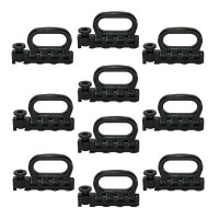 Quattro-Stud-Fitting, klappbar, LC 2500 daN, schwarz, 10 Stück Quattro-Stud-Fitting, klappbar, LC 2500 daN, schwarz, 10 Stück