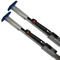 SAM 46 Profi - Klemmbalken, Alu, 1550 - 2050 mm, beidseitig blauer Gummifuß, eckig - 2er Set SAM 46 Profi - Klemmbalken, Alu, 1550 - 2050 mm, beidseitig blauer Gummifuß, eckig - 2er Set