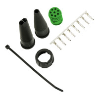 ASPÖCK Verbinderset 8-pol. Bajonett, Buchse, grün - 15-0822-504 ASPÖCK Verbinderset 8-pol. Bajonett, Buchse, grün - 15-0822-504