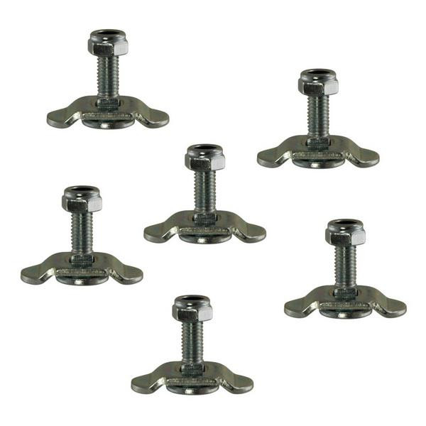 Schraubfitting für Airlineschienen, M8, Gewindelänge 20 mm, 6er Set