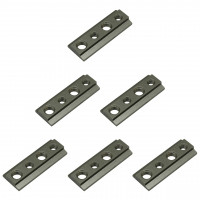 Nutenstein Edelstahl V2A mit M6 + M8 Gewinde für Airlineschienen, 6er Set Nutenstein Edelstahl V2A mit M6 + M8 Gewinde für Airlineschienen, 6er Set