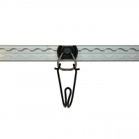 Haken für Endbeschlag für Airlineschienen, 50 daN, schwarz, 4 Stück Haken für Endbeschlag für Airlineschienen, 50 daN, schwarz, 4 Stück