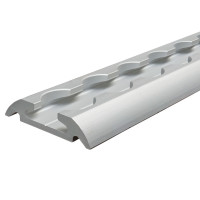 Airlineschiene, Halbrundprofil flach, eloxiert, Länge 1 m Airlineschiene, Halbrundprofil flach, eloxiert, Länge 1 m