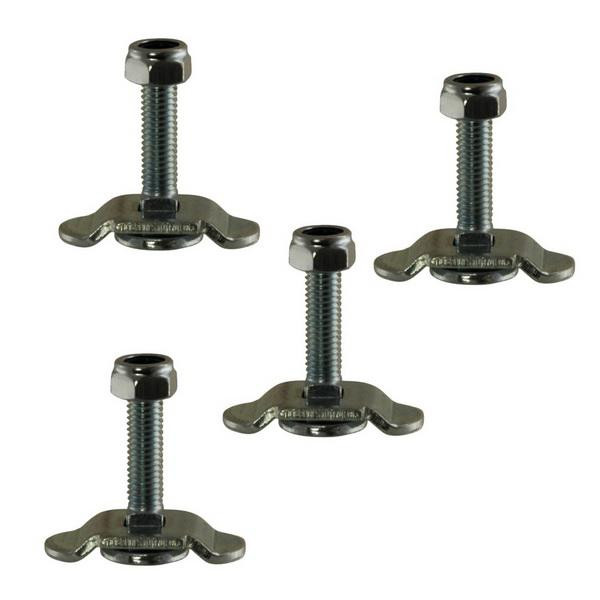 Schraubfitting für Airlineschienen, M8, Gewindelänge 30 mm, 4er Set