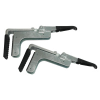 2 x Zwischenwandverschluss Spannelement, Endstück, Stahl verzinkt 2 x Zwischenwandverschluss Spannelement, Endstück, Stahl verzinkt