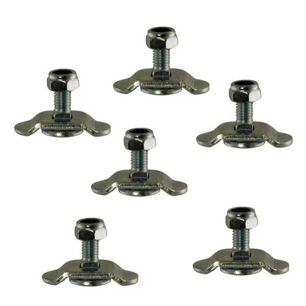 Schraubfitting für Airlineschienen, M8, Gewindelänge 15 mm, 6er Set