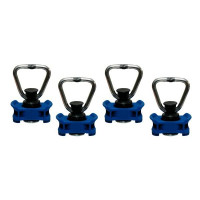 Endbeschlag für Airlineschienen, Halterung blau, LC 500 daN, 4er Set Endbeschlag für Airlineschienen, Halterung blau, LC 500 daN, 4er Set