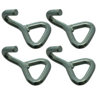 Spitzhaken für 35 mm Gurtband, LC 1500 daN, Bruchkraft 3000 daN im 4er Set Spitzhaken für 35 mm Gurtband, LC 1500 daN, Bruchkraft 3000 daN im 4er Set