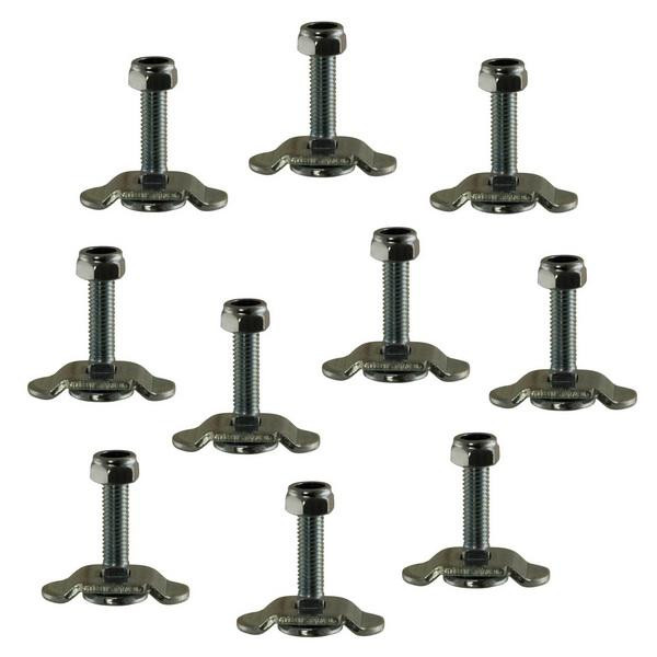 Schraubfitting für Airlineschienen, M8, Gewindelänge 30 mm, 10er Set