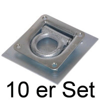 Zurrpunkt / Zurrösen Set, 10 Stück inkl. Gegenplatte, Zugkraft 800 daN Zurrpunkt / Zurrösen Set, 10 Stück inkl. Gegenplatte, Zugkraft 800 daN