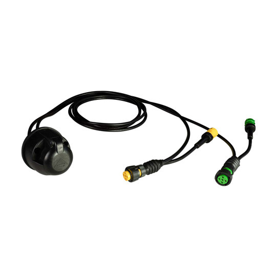 ASPÖCK Adapter für 7-pol. Steckdose, 2000 mm, 2 x 5 pol. Bajonett - 58-1529-017